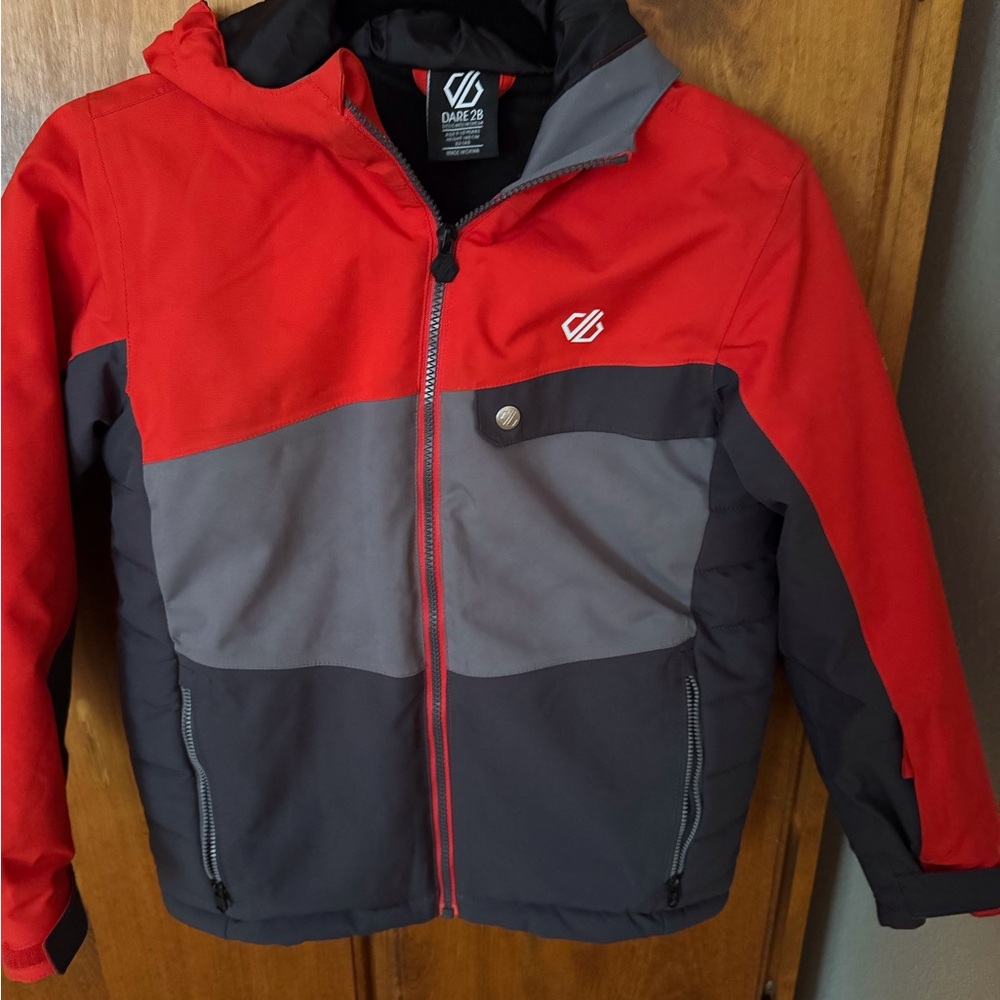 Dare2b Red and Gray Puffer Jacket with Hood